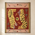 Tiger & Leopard Jacquard Tapestry