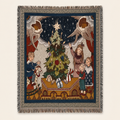 Christmas Eve Story Woven Tapestry