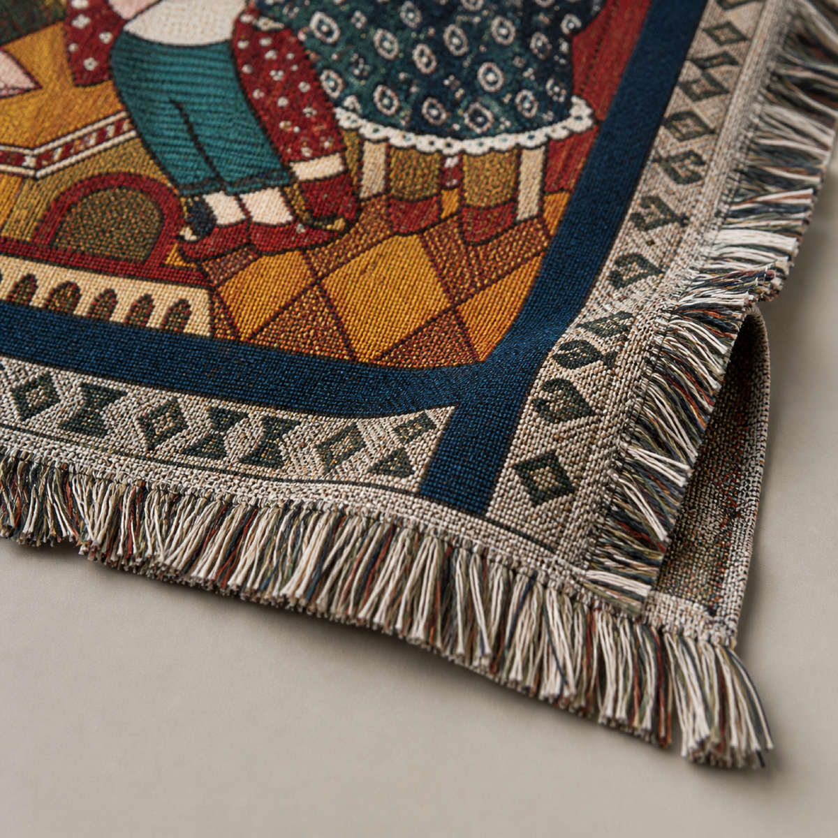 Christmas Eve Story Woven Tapestry